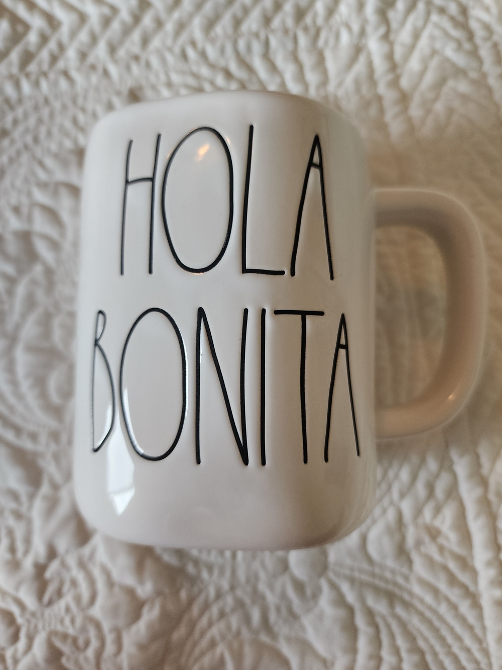 Rae Dunn Hola Bonita Coffee Mug Artisan Collection NEW W/ Price Tag
